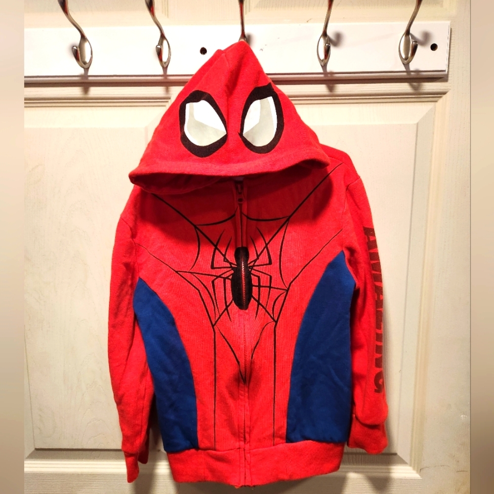 Marvel Red and Blue Spider-Man Superhero Hoodie.